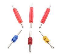 PENIKOKO Outil de Démontage de Valve pour Voiture Kit Outils à Double Tête pour Réparation de Pneus et Installation de Noyaux de Valve Durable et Facile à Utiliser Bleu Rouge Or