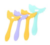 PENIKOKO Outils D'aide à L'eye-liner Réutilisables 4 Pièces Petit Format En Silicone Pour Femmes Maquillage Des Yeux Pochoir Application De Mascara