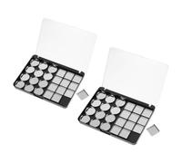 PENIKOKO Palette de Fards à Paupières Magnétique 2 Pièces, 10 Godets Vides, Format Compact, Support DIY Maquillage pour Professionnels et Amateurs, Rangement Pratique pour Trousse