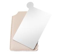 PENIKOKO Palette de Maquillage Miroir Portable Acier Inoxydable pour Fond de Teint et Mélange de Couleurs Compacte pour Artistes Maquilleurs