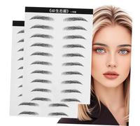 PENIKOKO Patch De Sourcils Artificiels Simulation 20 Paires Effet Cheveux Imperméable Femmes Sans Sourcils Maquillage Facile Application