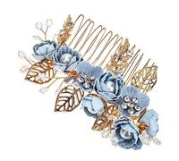 PENIKOKO Peigne à Cheveux Floral Élégant pour Mariage Accessoire de Mariée avec Fleurs pour Célébrations Photos Confortable et Design Compliments Assurés