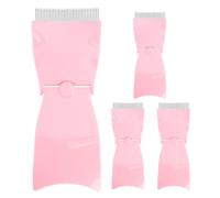 PENIKOKO Peigne à Sourcils Pliant en Plastique avec Dents en Acier Inoxydable, Lot de 4 Pièces Portable pour Séparation Précise des Cils et Sourcils, Maquillage et Salon de Beauté