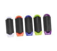 PENIKOKO Peigne Pliable avec Miroir Lot de 5 Pièces, Peigne de Poche Antistatique Résistant la Chaleur, Mixte, Format Compact, Voyage et Activités Extérieures, Couleurs Blanc Bleu Orange Vert Violet
