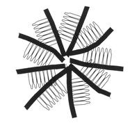 PENIKOKO Peignes pour Perruques 50 Pièces 7 Dents Accessoires en Acier Inoxydable pour Perruques Synthétiques et Bonnets Outils de Coiffure Confortable et Solide