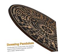 PENIKOKO Pendulum Board pour Divination avec Lettres Claires Décoration Spirituelle Élégante Planche Radiesthésie Adaptable pour Intuitives et Jeux Tarots