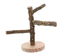 PENIKOKO Perchoir Naturel pour Oiseaux Support de Jeu Interactif Cage Perchoir pour Perroquets et Perruches Plateforme Descalade et Accessoire pour Cages Petits Oiseaux