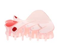 PENIKOKO Pince à Cheveux Saint-Valentin Forme Cœur en Acrylique Rose Grosse Pince à Griffes Maintien Fort Accessoire Cheveux Romantique pour Coiffure Quotidienne et Fêtes