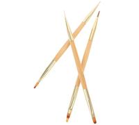 PENIKOKO Pinceaux de Modelage d'Ongles Double Embout Stylo Graffiti Nail Art 3 Pièces Outils Professionnels pour Dessin Sculpture 3D et Décoration d'Ongles Kit Polyvalent pour Salon et