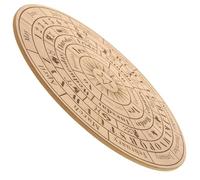 PENIKOKO Planche de Divination Bois Sculpté Pendulum Board Polyvalente Décor Mystique et Outil de Sorcellerie Surface Lisse sans Échardes Grand Format Naturel pour Rituels et Cadeau