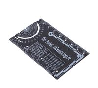 PENIKOKO Pocket Engineering Scale Ruler Compact Metal Metric Graduation Protractor Compass Tool For Civil And Mechanical Engineers Portable Lab Measurement Gadget