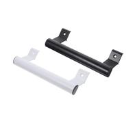 PENIKOKO Poignée de Porte Coulissante Aluminium Design Ergonomique Compact Poignée Pratique pour Portes et Fenêtres Compatible Armoires et Placards Finition Noire et Blanche