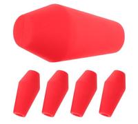 PENIKOKO Pointes de Flèches Souples en Caoutchouc Rouge 8 Mm, Embouts Émoussés de Remplacement, Lot de 5 Pièces pour Tir à L’Arc en Extérieur, Sécurité et Résistance pour