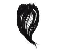 PENIKOKO Postiche Synthétique Ondulée Noire Avec Frange Rideau -longue 3d Adhérente Pour Femme Cosplay Fêtes Et Usage Quotidien