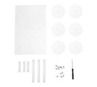 PENIKOKO Présentoir à Cosmétiques de Bureau en Acrylique Transparent, Organisateur Maquillage 6 Compartiments, Étagère Rangement pour Supermarché et Épicerie, Support Pratique pour Rouges
