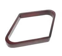 PENIKOKO Râtelier de Billard en Bois Massif pour 9 Boules Support Triangulaire Porte-Billes de Diamant Couleur Vin Rouge Accessoire de Table de Billard pour Salle de Loisirs et Clubs