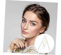 PENIKOKO Règle Sourcils Acier Inoxydable Glissante Points Mesure Précise Ratio Doré Outil Beauté Compact