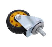 PENIKOKO Roue Pivotante pour Cric de Sol en Fer et Plastique Frein, Accessoire Robuste pour Entretien Automobile en Garage, Confort de Travail Assuré