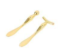 PENIKOKO Set de 2 Rouleaux pour Soins Oculaires en Alliage de Zinc, Bâton T Compact pour Massage des Yeux, Fatigue et Raffermissement Peau