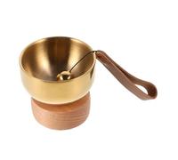 PENIKOKO Set de Bol Chantant Laiton pour et Aux Animaux Mini Bol Tibétain Portable avec Cloche Harmonieuse Accessoire Décoratif et Commémoratif pour Animaux de Compagnie