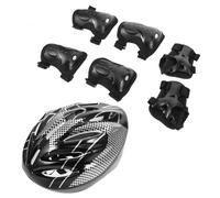 PENIKOKO Set de Protection Skateboard Adulte avec Casque Protège-genoux et Coudières Respirants pour Roller Vélo et Trottinette Absorbant les Chocs et Confortable