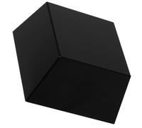 PENIKOKO Socle de Trophée Trapézoïdal en Cristal Noir 8x8x4,5 Cm, Support Gravable pour Médailles, Base Stable pour Exposition de Trophées Sportifs et Décoration Intérieure