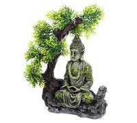 PENIKOKO Statue Bouddha Résine pour Aquarium Statuette Bouddha Décoration Résine Unique