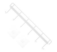 PENIKOKO Support Mural Ustensiles de Cuisine sans Perçage Rack Multifonction avec Crochets Adhésifs pour Rangement Cuisine Salle de Bain et Porte Serviettes Installation sans Trace Design