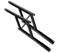 PENIKOKO Support Pliable pour Table Basse Charnière à Ressort, Élévateur de Table Noir, Mécanisme Manuel de Levage, Quincaillerie pour Plateau Relevable, pour Salon et Chambre