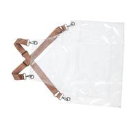 PENIKOKO Tablier Transparent Résistant à Huile Tpu avec Bretelles Réglables Tablier Court Imperméable pour Coiffeurs Chefs et Lavage de Vaisselle Protection Taches et Éclaboussures