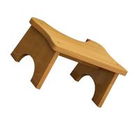 PENIKOKO Tabouret de Toilette en Bois Naturel Repose-Pieds Compact pour Salle de Bain Marchepied Stable Antidérapant Taille pour Garçon et Filles et Adultes Accessoire Pratique pour