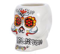 PENIKOKO Tasse à Cocktail Tiki en Céramique Blanche 1 Pièce Coupe à Cocktail Hawaïenne Créative pour Fête Verre à Vin Original et Décoratif pour Bar et Événements