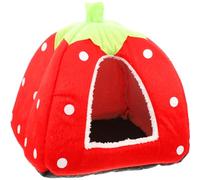 PENIKOKO Tente pour Hamster et Petit Animal Maison Confortable en Feutre Cachette Décorative Accessoire Multifonctionnel Coussin Amovible Résistante à l'usure pour Lapin et Cochon d'Inde