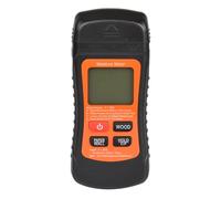 PENIKOKO Testeur D'humidité Numérique Lcd Portable Noir pour Bois, Papier et Murs, Hygromètre Précis Écran Rétroéclairé, Détecteur D'humidité Professionnel pour Construction et Rénovation