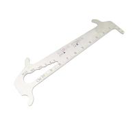 PENIKOKO Vérificateur de Chaîne de Vélo en Acier Inoxydable Jauge D’Usure 075% et 1% Portable Outil de Mesure Précis Compatible Toutes Chaînes Indicateur Réparation Vélo