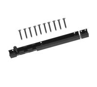 PENIKOKO Verrou de Porte Coulissant Aluminium Noir Targette Antirouille pour Portes Sécurité Renforcée Cambriolage Adapté pour Salle de Bain et Cuisine Humide