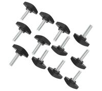 PENIKOKO Vis pour fixations de pied de micro M8x25-36 en PP et acier au carbone, lot de 10, ajustement de pince pour scène et studio