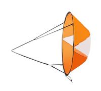 PENIKOKO Voile de Kayak Pliable avec Fenêtre Transparente Protection UV Fixation de Rame Sécurisée Compatible Canoë et Bateaux Gonflables Voile de Vent Scout Downwind