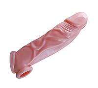 Pénis Retard Manchon, LuckyGilrs Sex Toys pour Homme Augmenter Le PéNis Croissance Retard Couverture Sextoy Mâle Augmenter la Croissance du pénis Retard Ensemble Rose 17cm