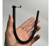 Pénis Sonore Silicone 30cm Tube Creux Plug Urethral SM Homme Noir M