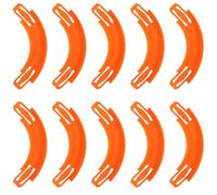 Penitue 10pcs Pièces de Piste Courbes avec Hot Wheels, Kit Construction Rails Courbes à 90 Degrés pour Circuits de Voitures Miniatures Compatible avec Hot Wheels (Orange)
