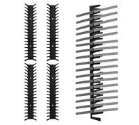 Penitue 4pcs Supports Muraux Rangement Robustes Métal pour Jeux Vidéo, Étagère Rangement pour Boîtiers Jeux PS5 PS4 PS3 PS2 Xbox Series X DVD Disques Blu-Ray (Peut Contenir Jusqu'à 76 Boîtiers)