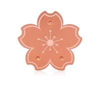 Penitue Disque Bain Oiseaux Cuivre, 10cm Disque Purification Bain Oiseaux Support Triple Point Forme Fleur Nettoyant pour Purificateur d'eau Sûr Toutes Saisons Bols Extérieurs