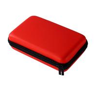 Penitue Étui Rangement pour New 3DS 3DS 2DS XL DSi DS Lite, Imperméable Coque Transport Protectrice avec Dragonne Détachable Coque Rigide Compacte pour Console Jeu Portable (Rouge)