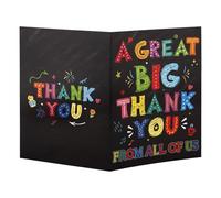 Penitue Jumbo Carte Merci avec Enveloppe, 40x27cm Très Grand Géant Surdimensionné Appréciation Carte Vœux Un Énorme Merci pour Professeur Patron Collègues Amis
