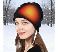 Penlimly Bonnet Hiver | Bonnet Chauffant 2 en 1 Rechargeable - Collier Cervical Chauffant USB pour Femme | Équipement Froid s Femmes Randonnée Camping Ski Trajet