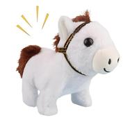 Penlimly Cheval en Peluche,Peluche Électrique Interactive - Poupées Douces Réconfortantes | pour Chambre Garçons Salon Voiture Canapé Lit Temps De Jeu Heure du Coucher Nursery Voyage Anniversaire