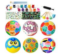 Penlimly Lampe à Peindre Ballon, Set de Peinture Créative 12 Couleurs Football, Fournitures Artistiques avec Pinceau pour Anniversaire Noël Chambre Salon