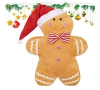 Penlimly Oreiller Doudou en Forme de Bonhomme en d Épices,Figurines De Noël en D Épice Décoratives - Jouet en Peluche Décoration pour Garçons Filles Famille,pour Garçon Fille Chambre Canapé Maison