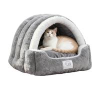 Penlimly Panier pour Chat,Tente en Peluche Douce Et Apaisante pour Câlins des Animaux De Compagnie - Lit Fermé pour Chat - pour Le Salon la Chambre Le Balcon la Maison et l'Extérieur